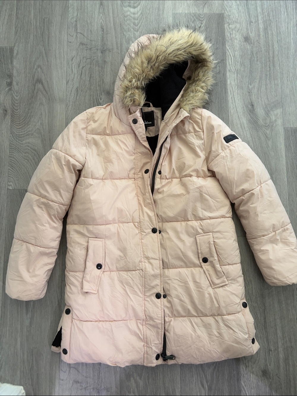 Sam Edelman Black Coat Light Blush